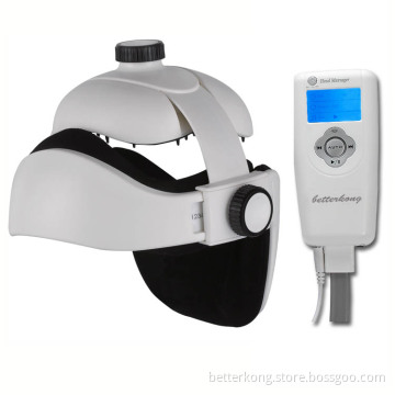 Air pressure head massager, with vibration, download and play MP3, heating and LCD display